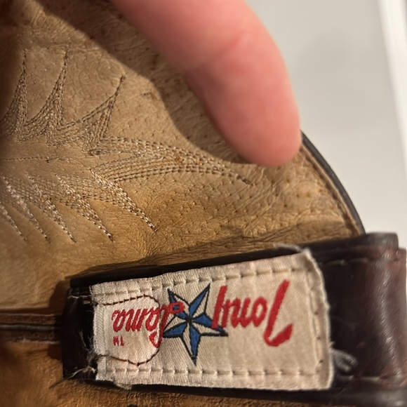 Tony Lama Men's Cowboy Dark Brown Boots size 8 - Picture 5 of 9